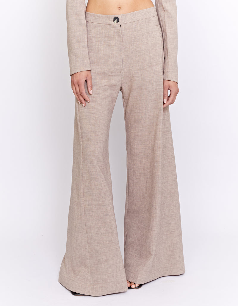 THE BAXTER WIDE LEG PANT | BISCUIT