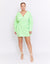 GEDE FLURO TWIST DRESS | LIME