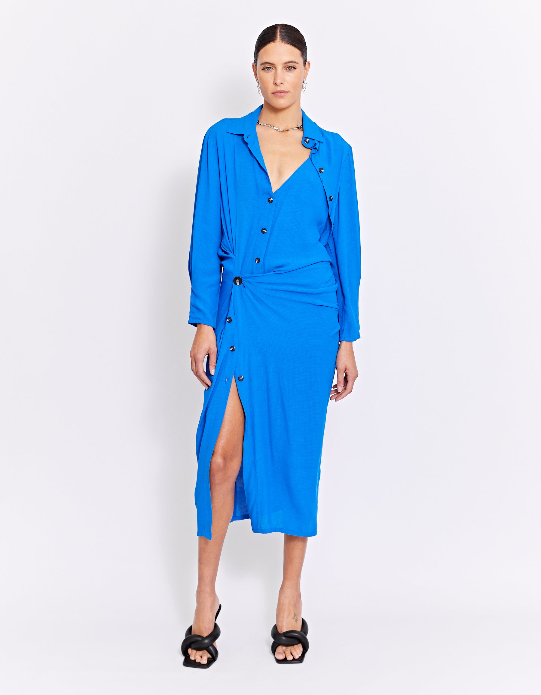 SINCLAIR TWIST DRESS | ULTRAMARINE
