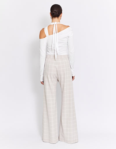 VINCE HAND PLAIT TOP | POWDER
