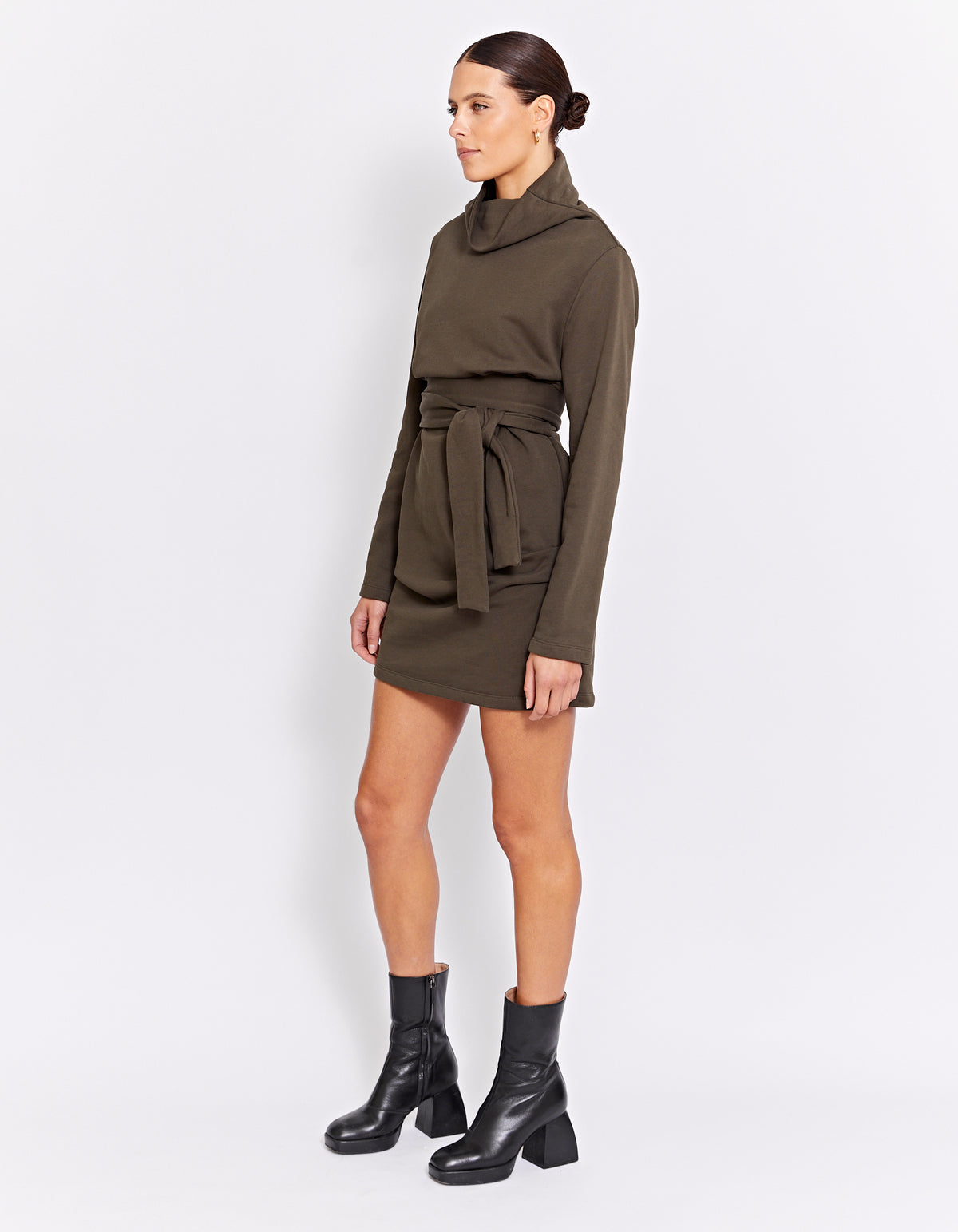 DOJA SWEATER DRESS | OLIVE