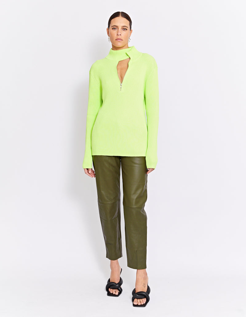 LAROI KNIT JUMPER | LIME