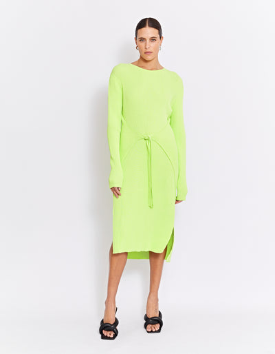 LAROI KNIT DRESS | LIME