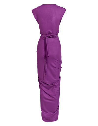 RAMOS DRESS | EGGPLANT