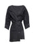 SEEKA LINEN TWIST DRESS | BLACK